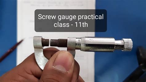 measure thickness of paper using screw gauge|metal thickness gauge.